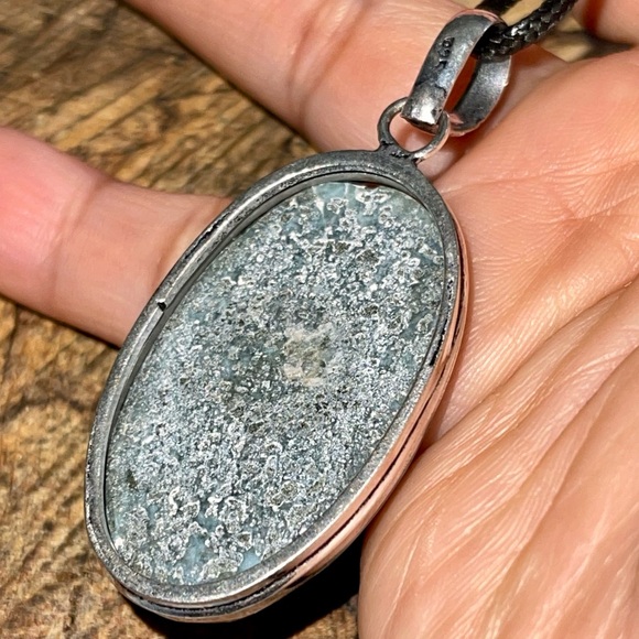 Caribbean Larimar Pendant 2 1/4” - Picture 12 of 13